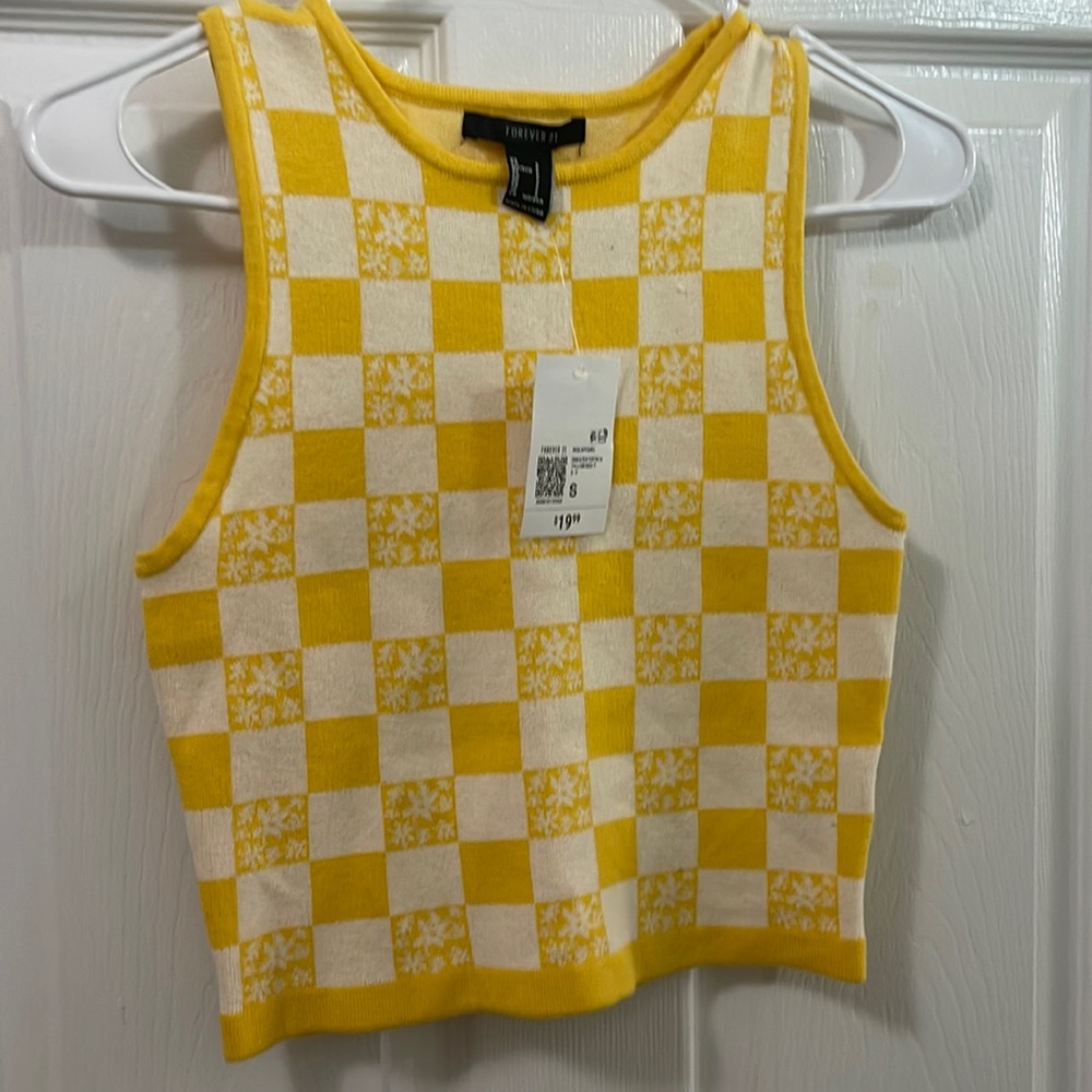 Yellow 60s style top